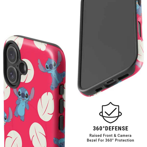 Disney Lilo and Stitch Character Pattern iPhone 16 Magsafe Impact Case